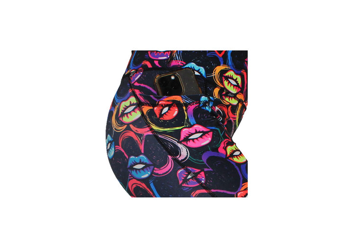 Lip Sync Mid Shorts with pockets