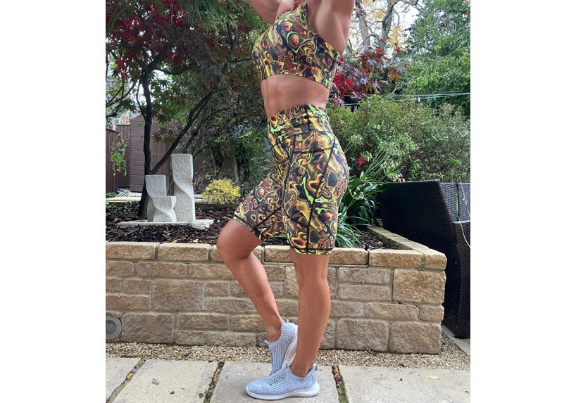 PRE ORDER Liquid Gold Long Shorts with pockets