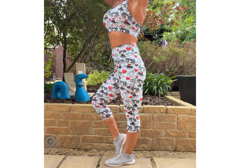 Capri Little Miss Voodoo Leggings with pockets