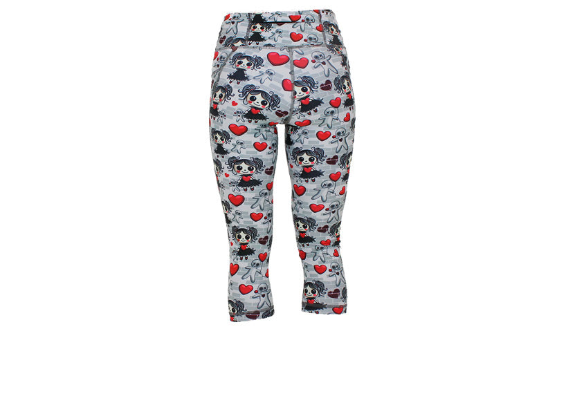 Capri Little Miss Voodoo Leggings with pockets