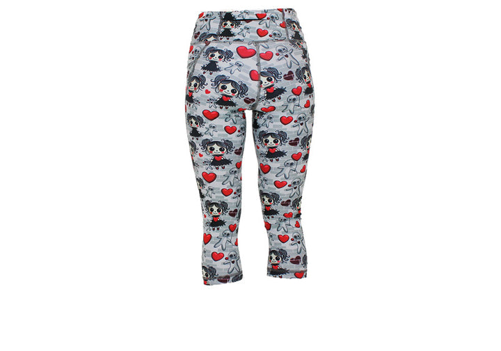 Capri Little Miss Voodoo Leggings with pockets