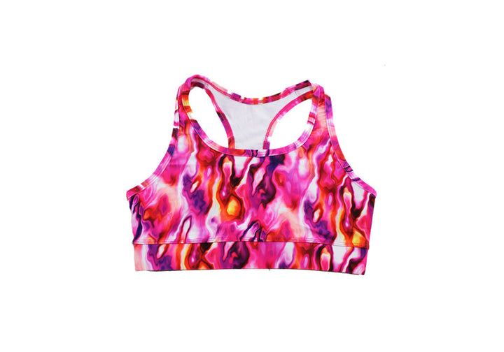 Marbled Candyfloss Sports Bra