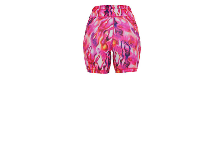 Marbled Candyfloss Mid Shorts with pockets