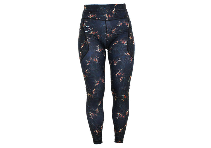 Midnight Blooms leggings with pockets