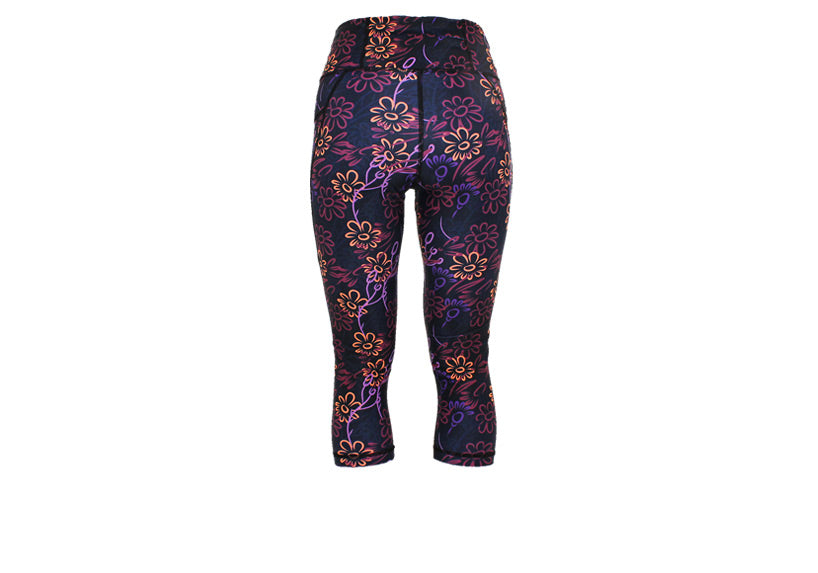 PRE ORDER Capri Midnight Meadow Leggings with pockets