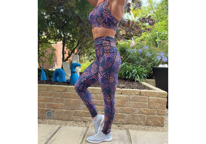 PRE ORDER Midnight Meadow leggings with pockets