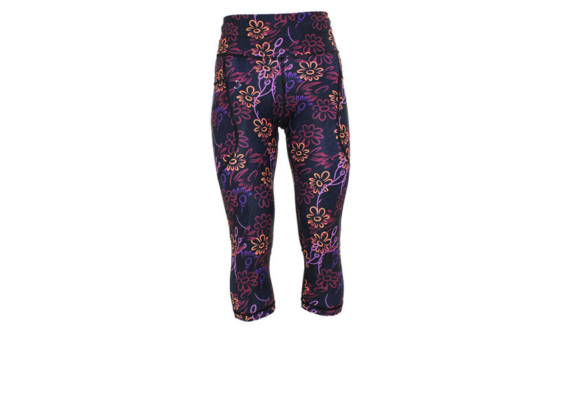 PRE ORDER Capri Midnight Meadow Leggings with pockets