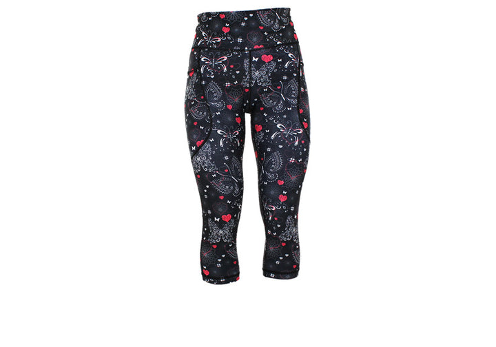 PRE ORDER Capri Midnight Moth Leggings with pockets