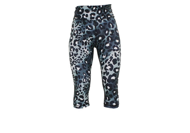 Capri Mirrored Leopard Leggings with pockets