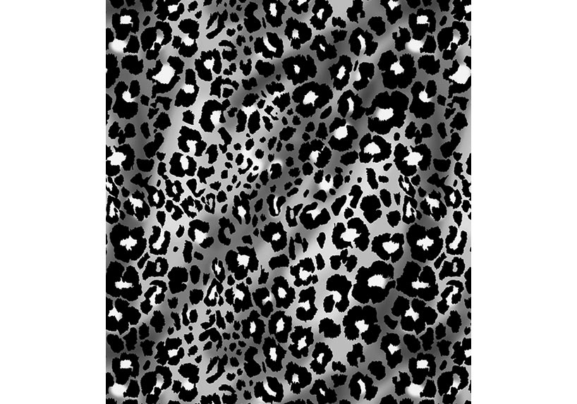 Mirrored Leopard Mid Shorts with pockets