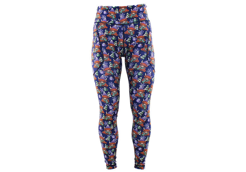 PRE ORDER Winter Mooey Christmas Leggings with Pockets