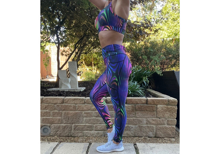 PRE ORDER Winter Neon Glass Leggings with Pockets