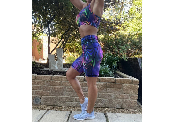 PRE ORDER Neon Glass Long Shorts with pockets