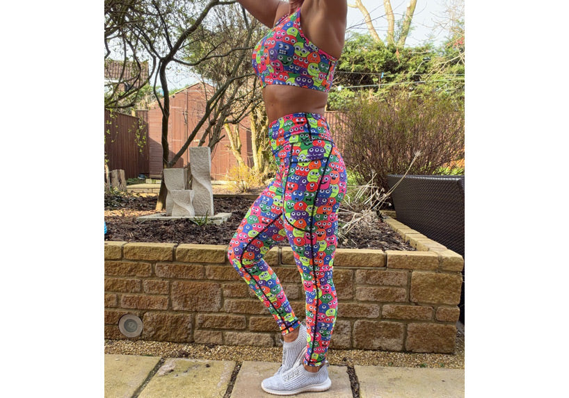 PRE ORDER Neon Nomsters leggings with pockets