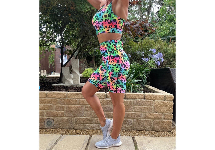 Neon Nala Long Shorts with pockets
