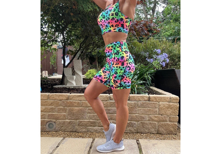 Neon Nala Mid Shorts with pockets