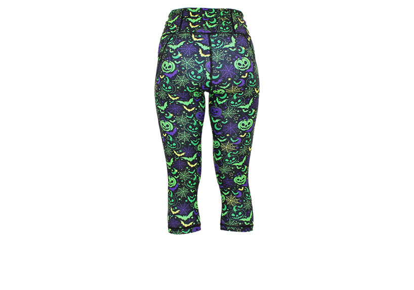 PRE ORDER Capri Neon Nightmare Leggings with pockets