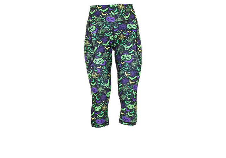 PRE ORDER Capri Neon Nightmare Leggings with pockets