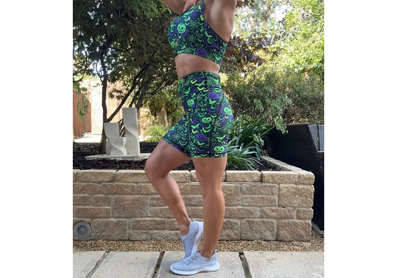 PRE ORDER Neon Nightmare Mid Shorts with pockets