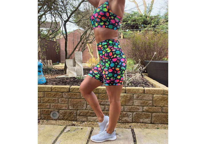 PRE ORDER Neon Nova Mid Shorts with pockets