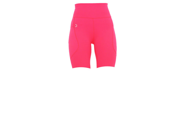 Neon Pink Premium Long Shorts with Pockets