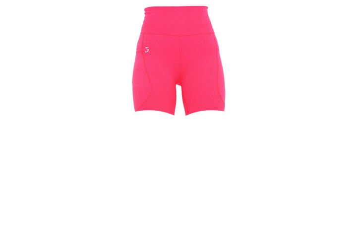 Neon Pink Premium Mid Shorts with Pockets