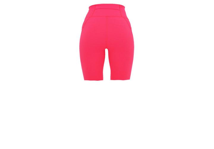 Neon Pink Premium Long Shorts with Pockets