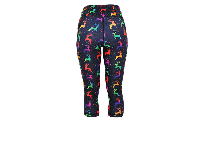 PRE ORDER Capri Neon Prancers Leggings with pockets