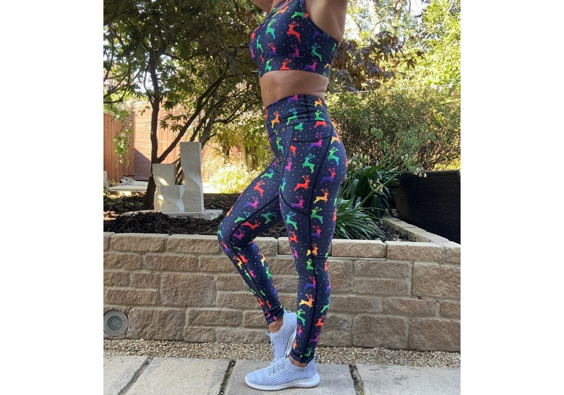 PRE ORDER Neon Prancers leggings with pockets