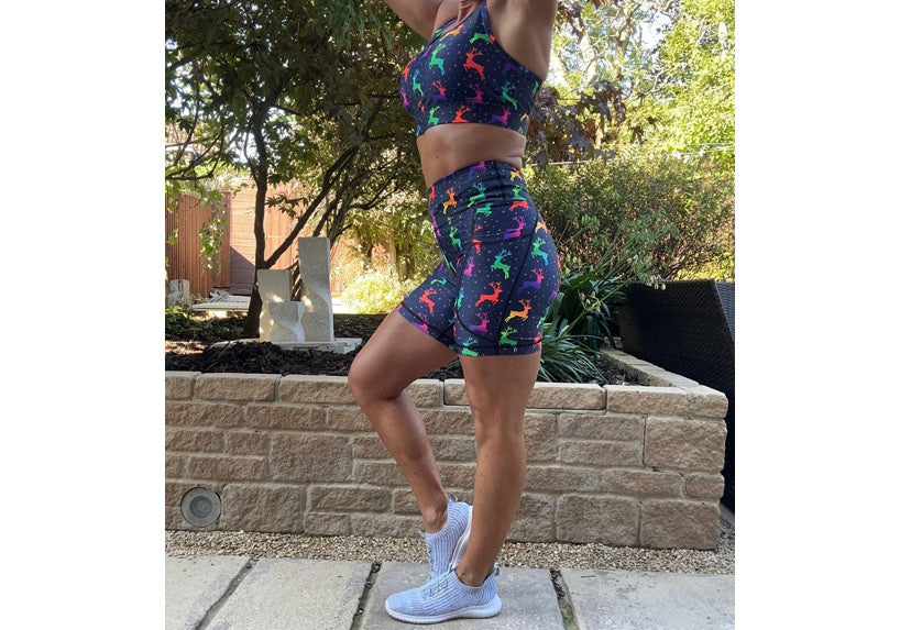 PRE ORDER Neon Prancers Mid Shorts with pockets