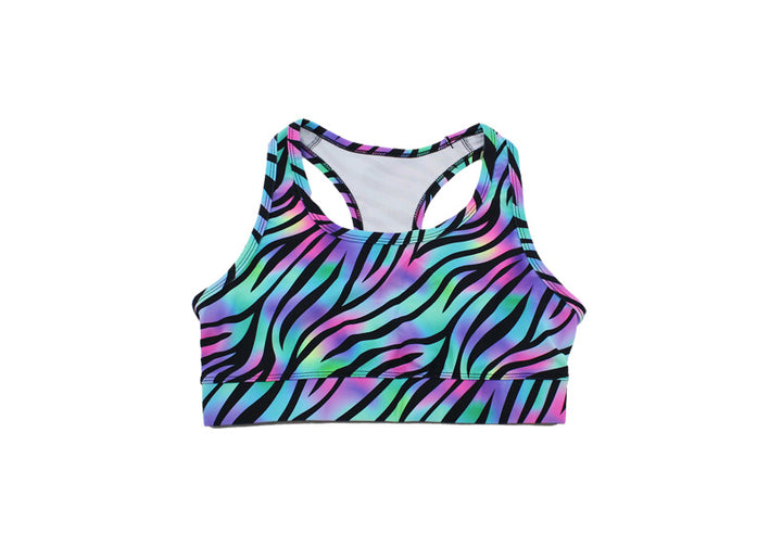 Neon Rave Sports Bra