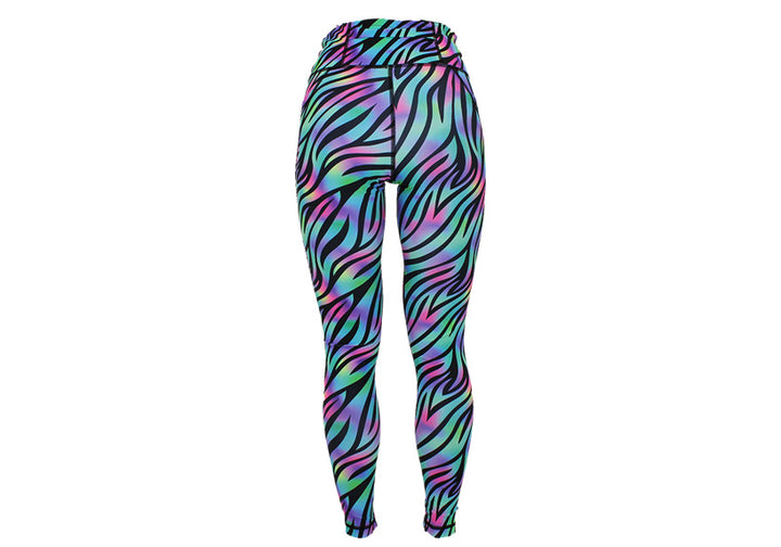 Winter Neon Rave Leggings with Pockets
