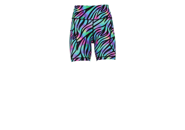 Neon Rave Mid Shorts with pockets