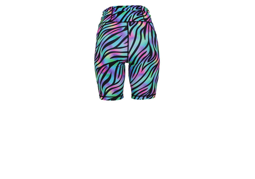 Neon Rave Long Shorts with pockets