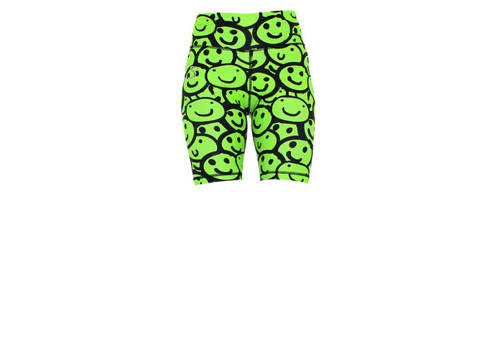 Neon Smiles Long Shorts with pockets