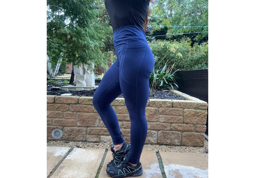 Winter Navy Leggings with Pockets