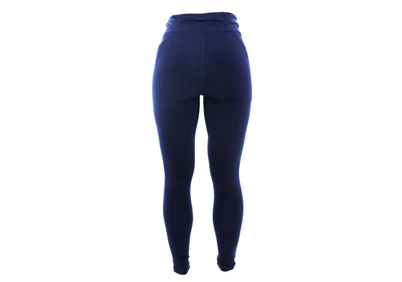 Winter Navy Leggings with Pockets