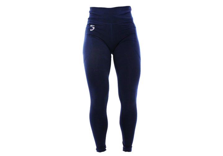 Winter Navy Leggings with Pockets