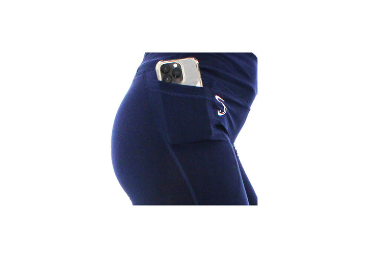 Winter Navy Leggings with Pockets