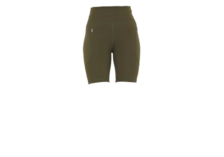 Olive Premium Long Shorts with Pockets
