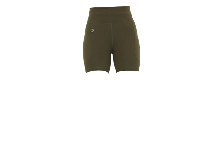 Olive Premium Mid Shorts with Pockets