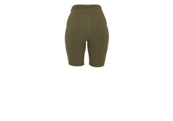 Olive Premium Long Shorts with Pockets
