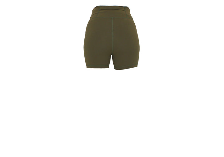 Olive Premium Short Shorts with Pockets