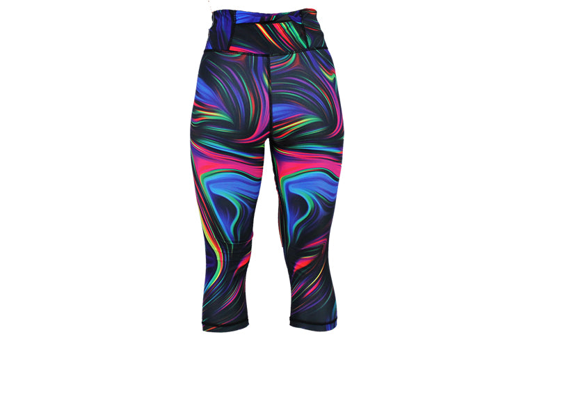 PRE ORDER Capri Paint Swirl Leggings with pockets