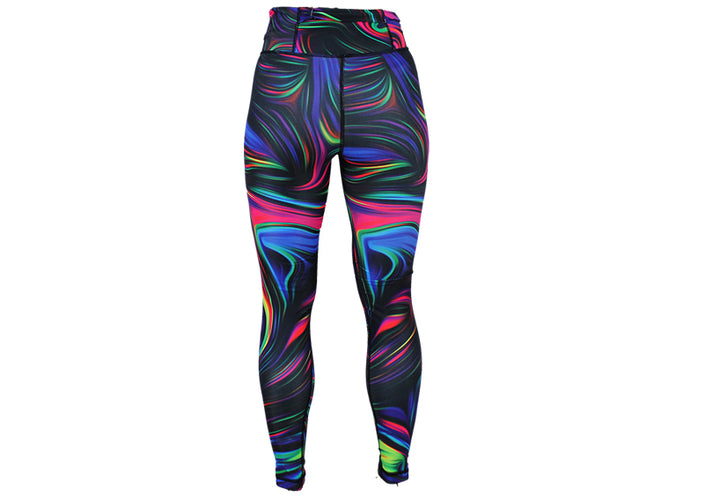 Paintswirls leggings with pockets