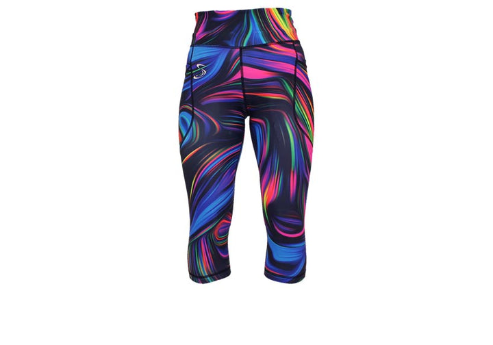 PRE ORDER Capri Paint Swirl Leggings with pockets