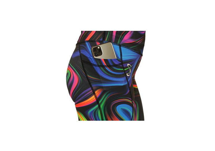 Winter Paintswirls Leggings with Pockets