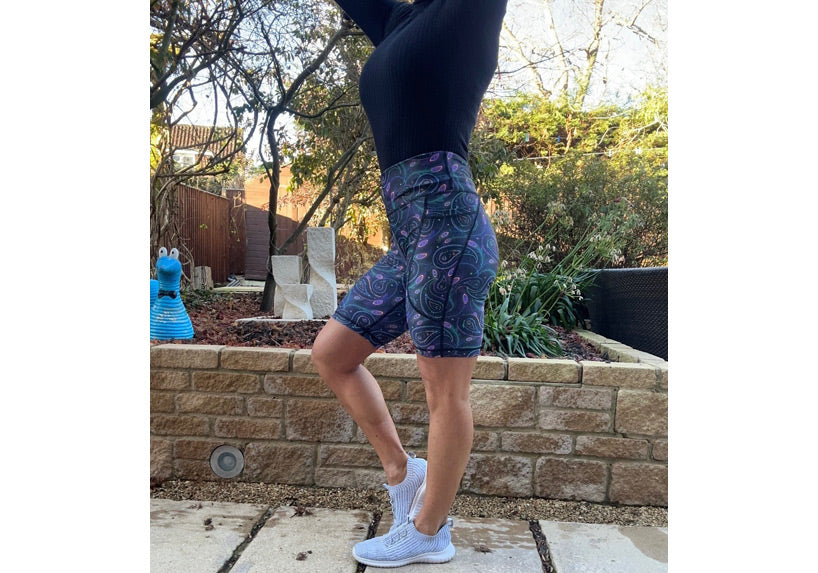 PRE ORDER Paisley Peacock Long Shorts with pockets