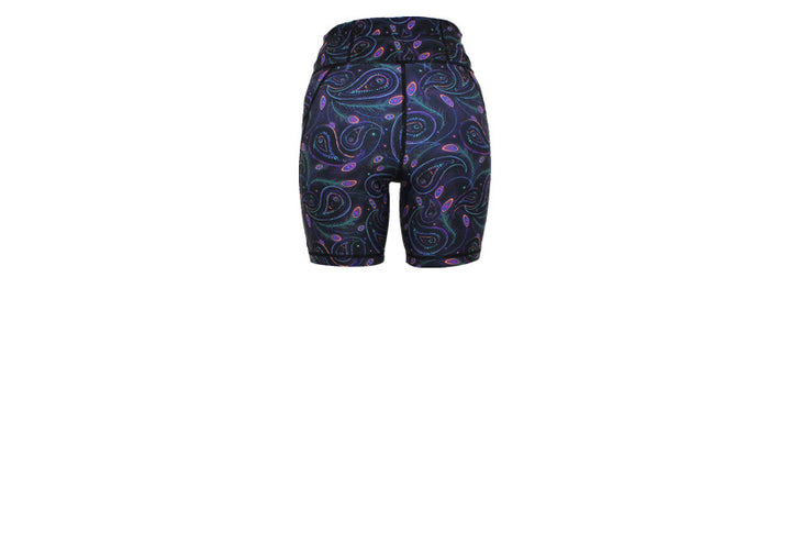 PRE ORDER Paisley Peacock Mid Shorts with pockets