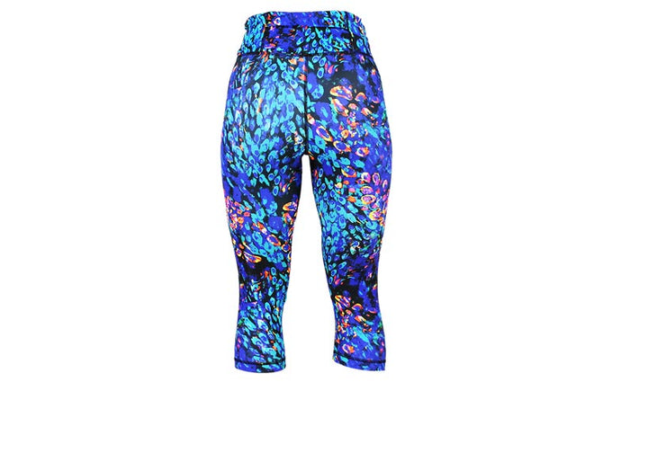 Capri Peacock Leggings with pockets